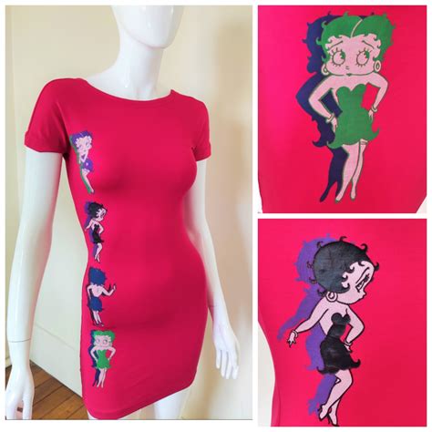 versace betty boop dress|Vintage Gianni Versace Couture Betty Boop Cartoon Pop Art.